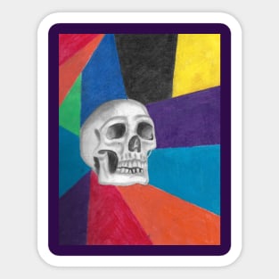 Skull multicolor Sticker